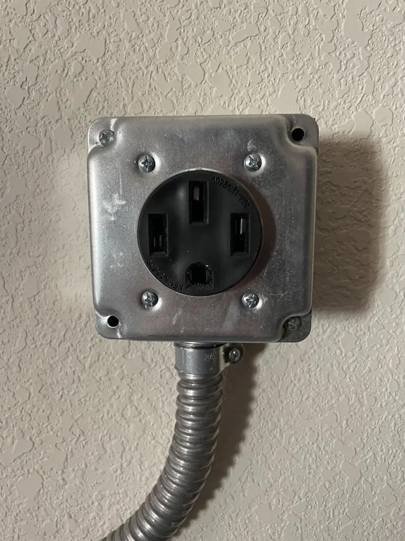 NEMA 14-50 outlet installed for Electrical Panel Upgrade in Calipatria